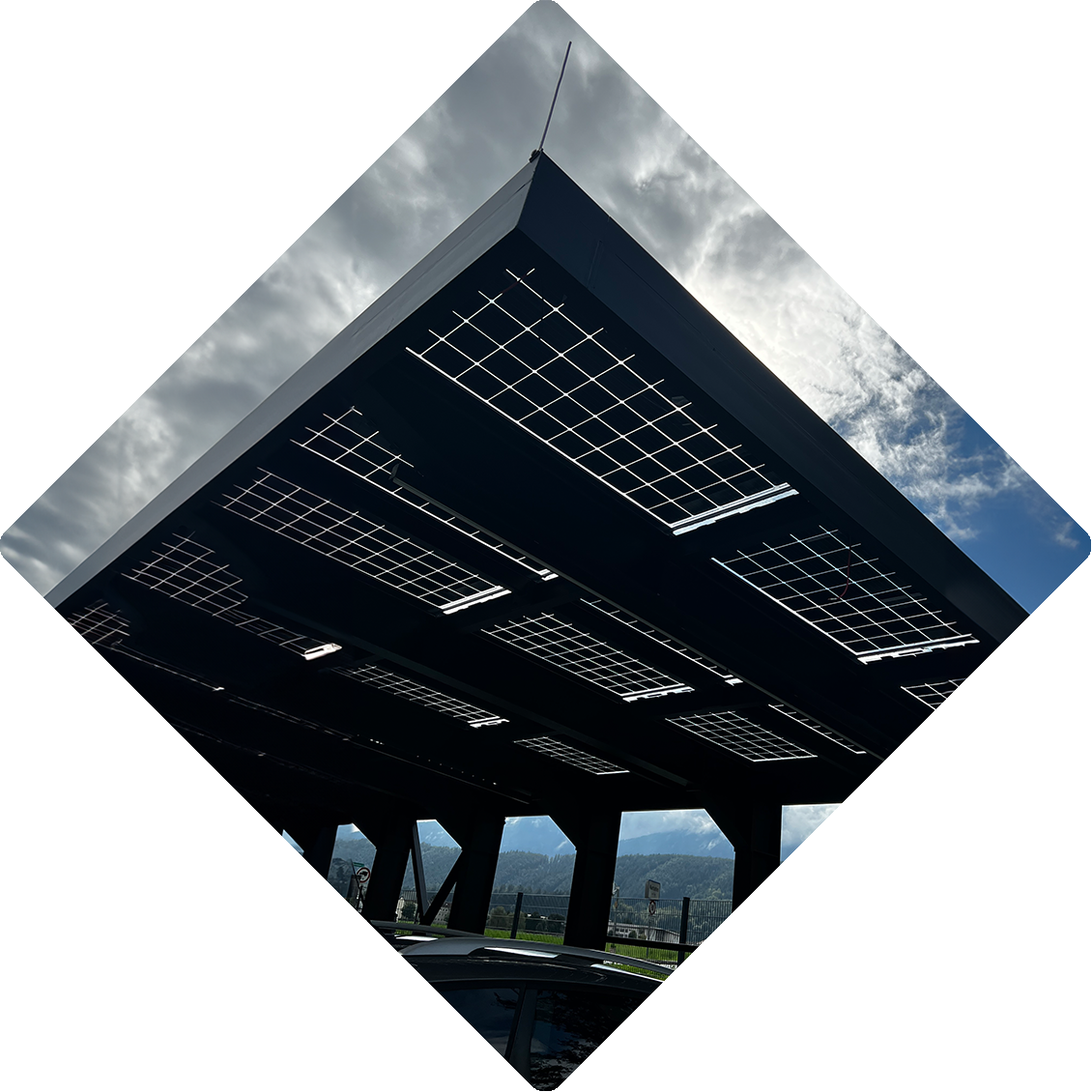 Photovoltaikanlage als Carportüberdachung